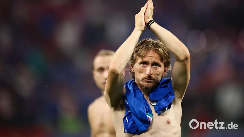 Die kroatische Mannschaft ohne Modric? Schwer vorstellbar. (Archivbild) Bild: Jan Woitas/dpa