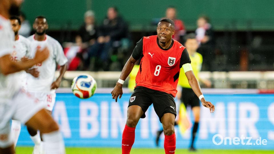 David Alaba hat mit Österreich die WM-Generalprobe gewonnen. Bild: Georg Hochmuth/APA/dpa