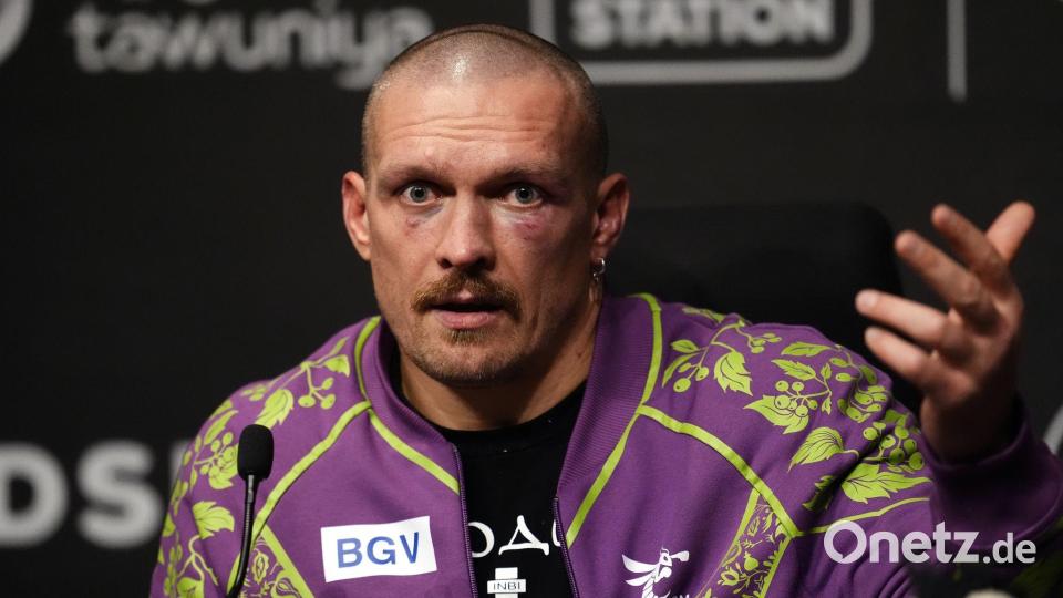 Oleksandr Usyk muss den WBC-Titel gegen Agit Kabayel verteidigen. (Archivbild) Bild: Nick Potts/PA Wire/dpa