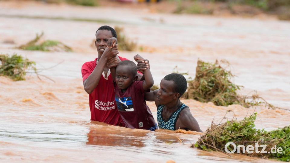 In Teilen Afrikas führt El Nino zu Überschwemmungen (Archivbild) Bild: Brian Inganga/AP/dpa