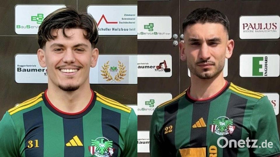 Eron Sejdijaj (links) und Nils Jenauth (rechts) wechseln zur DJK Ammerthal. Bilder: rba, Bildmontage: msh