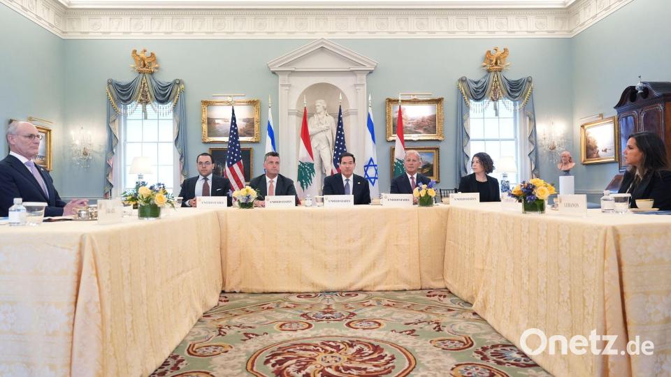 Zum vierten Mal kommen heute israelische und libanesische Regierungsvertreter in Washington zu direkten politischen Gesprächen zusammen. (Archivbild) Bild: Jacquelyn Martin/AP/dpa