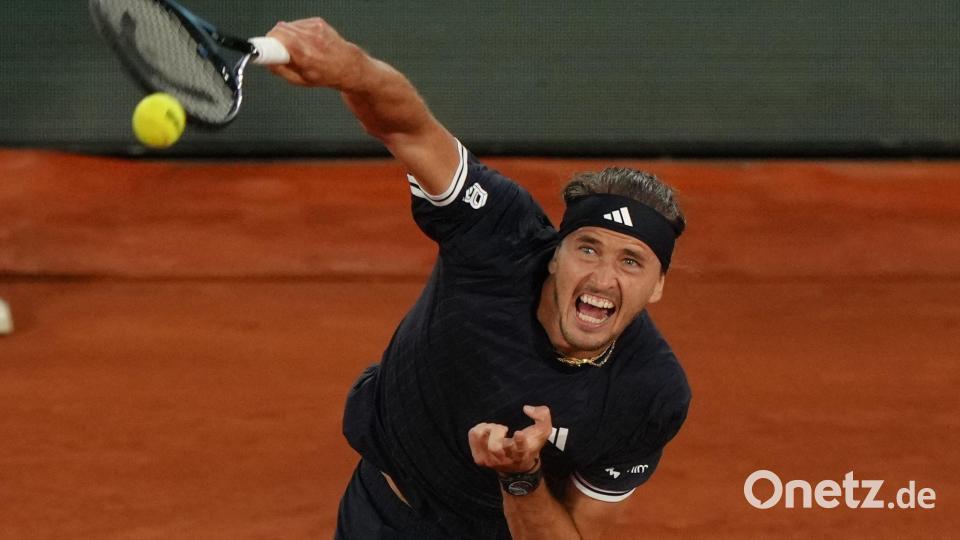 Auf den Aufschlag war bei Alexander Zverev wieder Verlass. Bild: Aurelien Morissard/AP/dpa