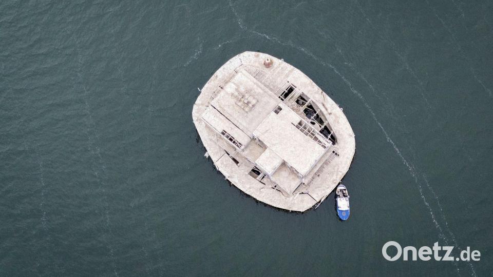 Nach der Wende geriet die Insel nach und nach in Verfall. Bild: Philip Dulian/dpa