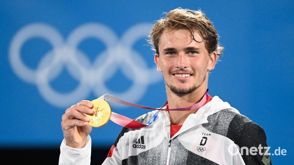 Das Olympiagold 2021 bleibt Zverev für immer. (Archivbild) Bild: Marijan Murat/dpa