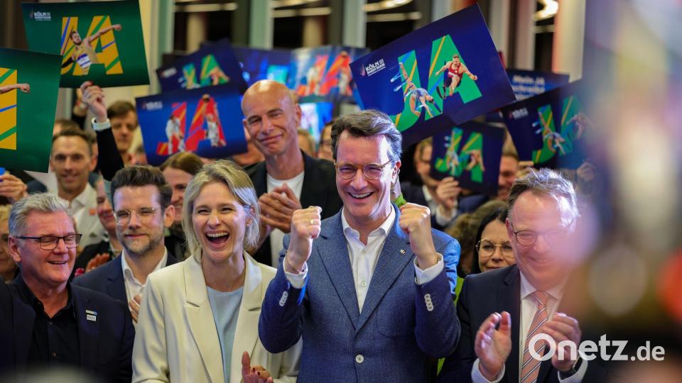 Hendrik Wüst will Olympische Spiele in NRW. (Archivbild) Bild: Christoph Reichwein/dpa