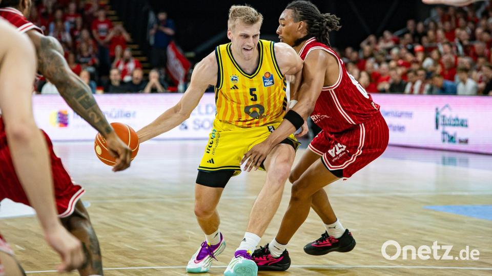 Bamberg verteidigte im Heimspiel stark. Bild: Daniel Löb/dpa