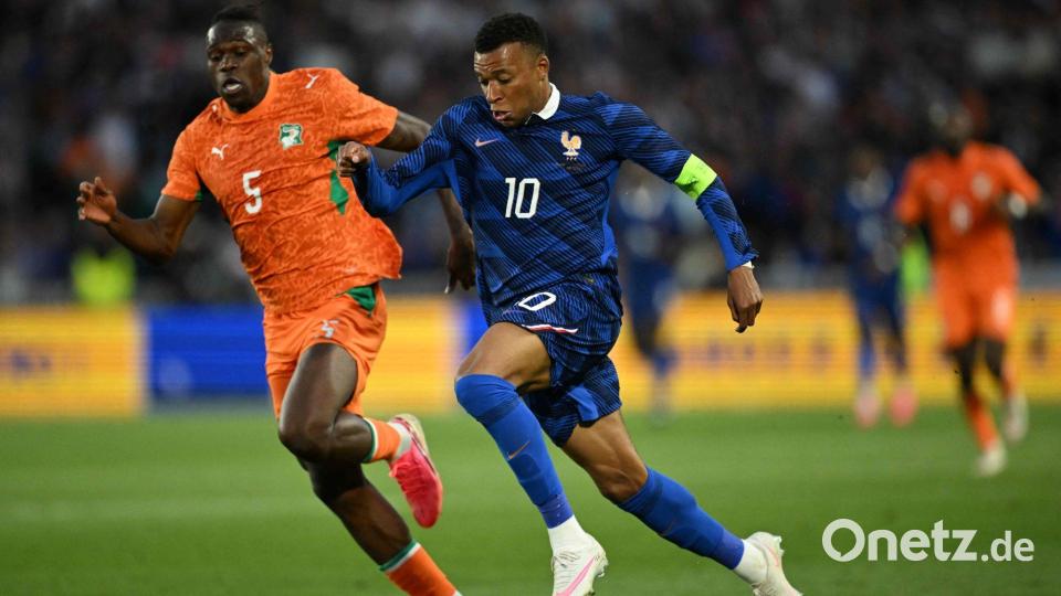 Frankreichs Superstar Kylian Mbappé blieb gegen die Elfenbeinküste ohne Torerfolg. Bild: Loic Venance/AFP/dpa