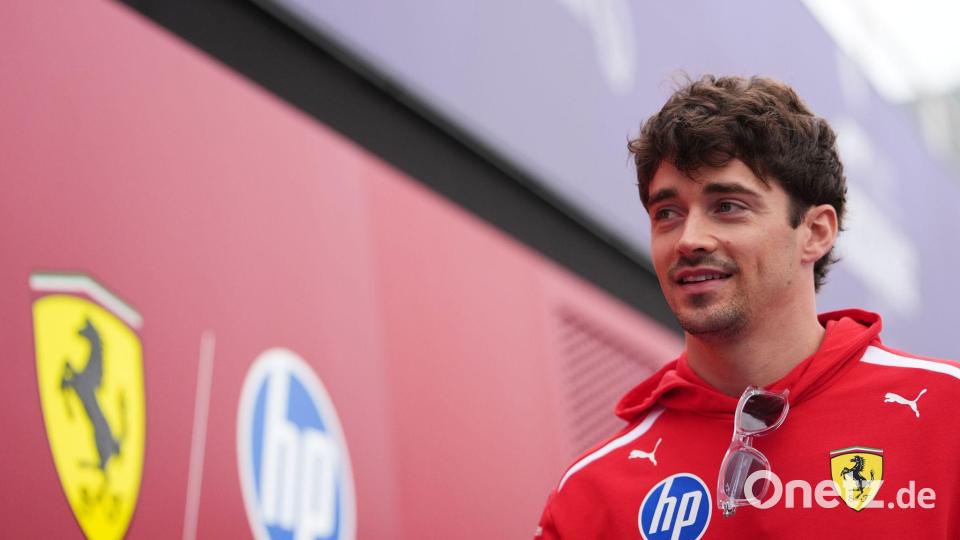 Tageszweiter hinter Hamilton: Ferrari-Pilot Charles Leclerc. Bild: Asanka Brendon Ratnayake/AP/dpa