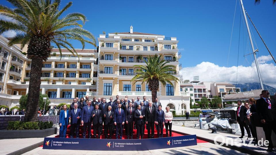Montenegro richtete zum ersten Mal einen EU-Westbalkan-Gipfel aus - eine große Mehrheit der Staats- und Regierungschefs aus der EU reiste an. Bild: Kay Nietfeld/dpa