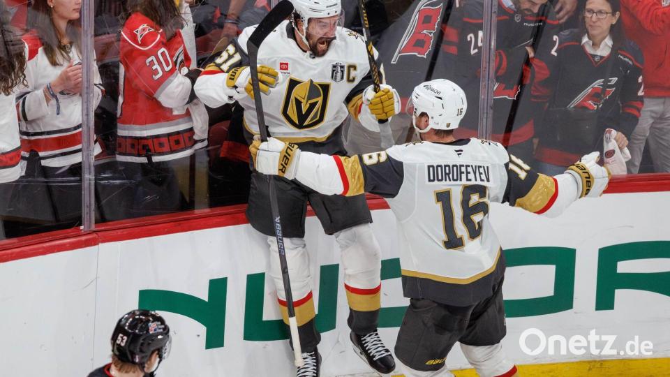 Lange sah alles nach einem perfekten Abend für die Golden Knights aus. Bild: Ben McKeown/AP/dpa
