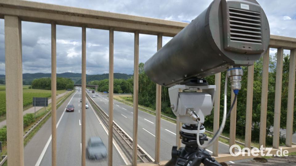 Die Monocam bei einem Test-Einsatz in Rheinland-Pfalz. (Archivbild) Bild: Harald Tittel/dpa
