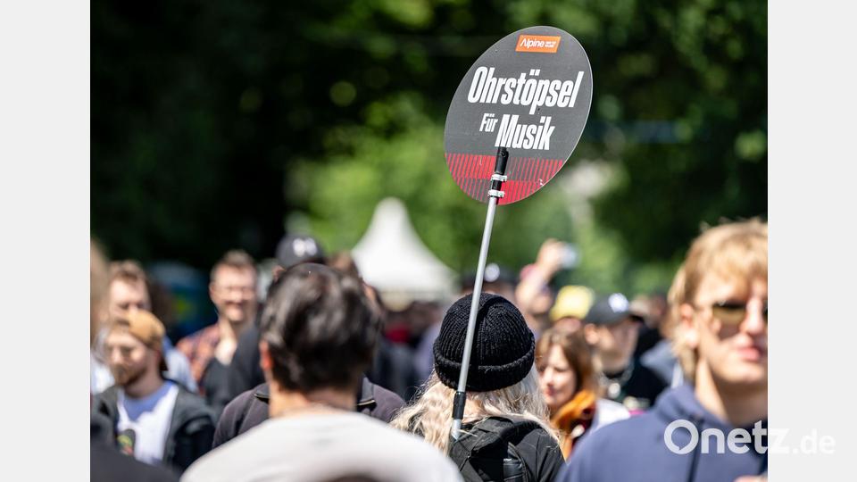 Laute Musik ist bei Rock im Park Programm. Bild: Daniel Karmann/dpa