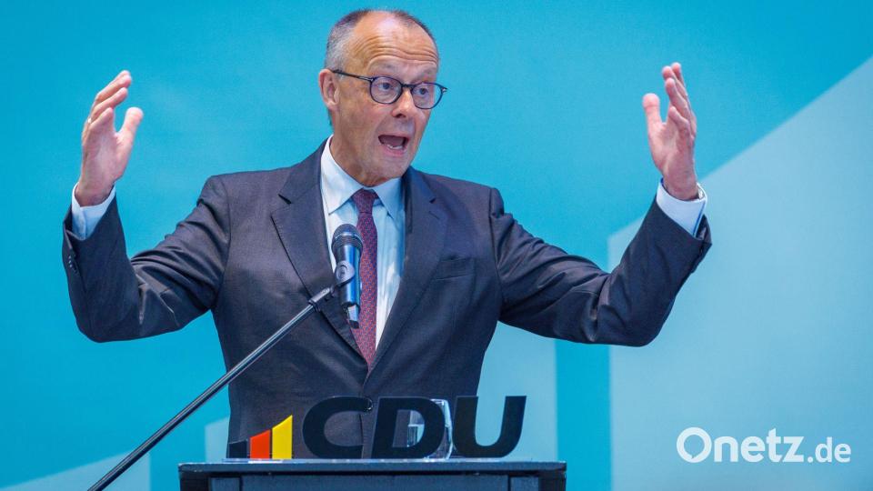 Merz gab sich mit Blick auf die Reformen optimistisch. Bild: Jens Büttner/dpa