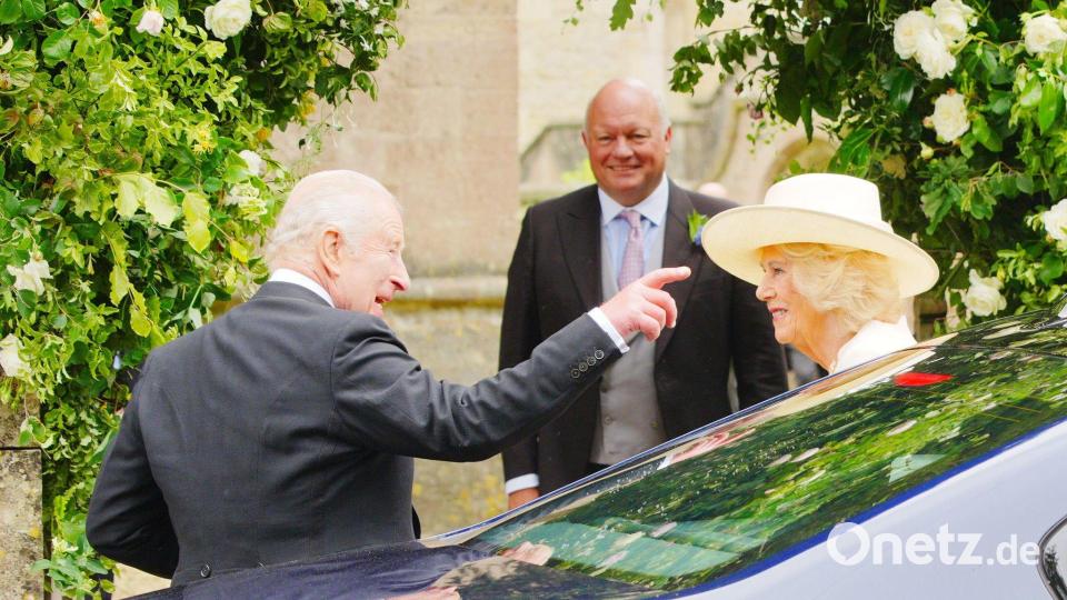 Das britische Königspaar wurde mit Jubel empfangen. Bild: Ben Birchall/PA Wire/dpa