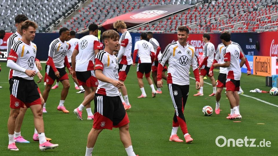 Karl im DFB-Training vor seiner Verletzung. Bild: Federico Gambarini/dpa