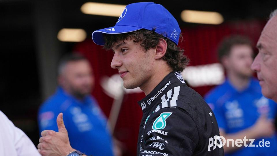 Kimi Antonelli ist auch in Monaco nicht zu stoppen. Bild: Fatima Shbair/AP/dpa