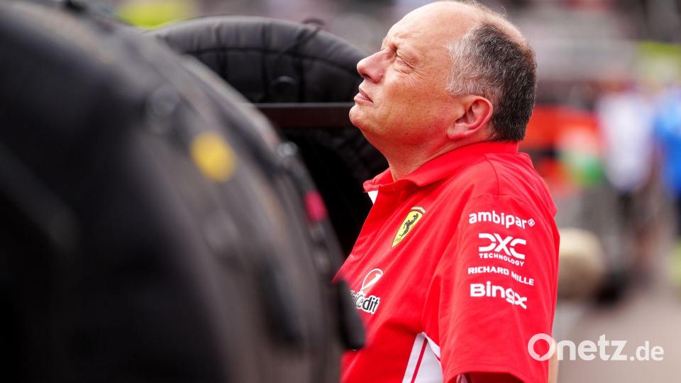 Ferrari-Teamchef Frédéric Vasseur muss in einer Klinik behandelt werden. Bild: David Davies/PA Wire/dpa