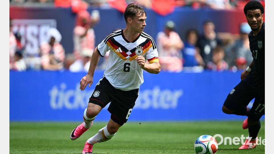 Dynamisch in Offensive und Defensive: Kapitän Joshua Kimmich. Bild: Federico Gambarini/dpa