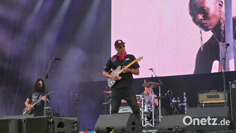 Tom Morello auf der Bühne in Nürnberg. Bild: Richard Kirschner