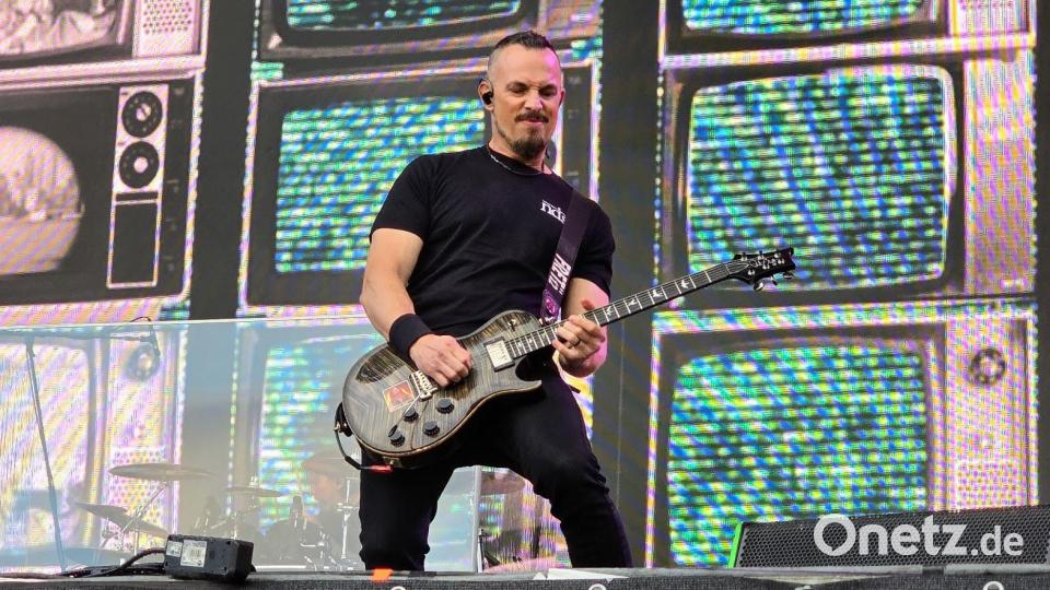 Alter Bridge begeisterten am frühen Abend mit melodischem Hard Rock. Bild: Richard Kirschner