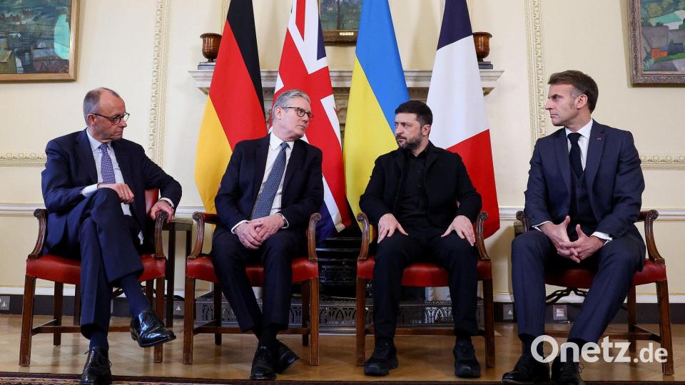Der russische Angriff auf nukleare Infrastruktur dürfte auch eine Rolle beim Ukraine-Treffen in London spielen. (Archivbild) Bild: Toby Melville/Pool Reuters/AP/dpa