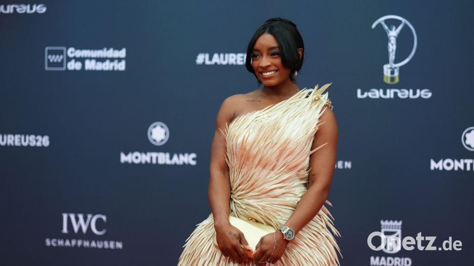Turnerin Simone Biles hat von einem schwerwiegenden Notfall berichtet. (Archivbild) Bild: Manu Fernandez/AP/dpa