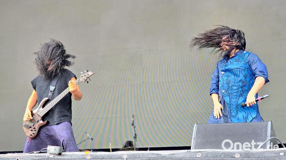 Bloodywood standen am Samstag bei Rock im Park auf der Bühne. Bild: Richard Kirschner