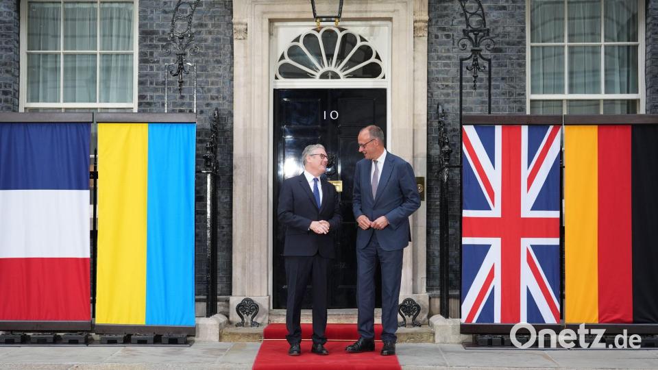 Treffen für die Ukraine - Merz in London Bild: Lucy North/PA Wire/dpa