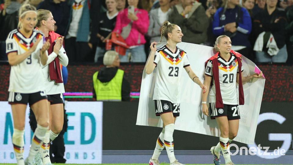 Weitere Schritte nach dem gelösten WM-Ticket: die deutschen Fußballerinnen. Bild: Rolf Vennenbernd/dpa