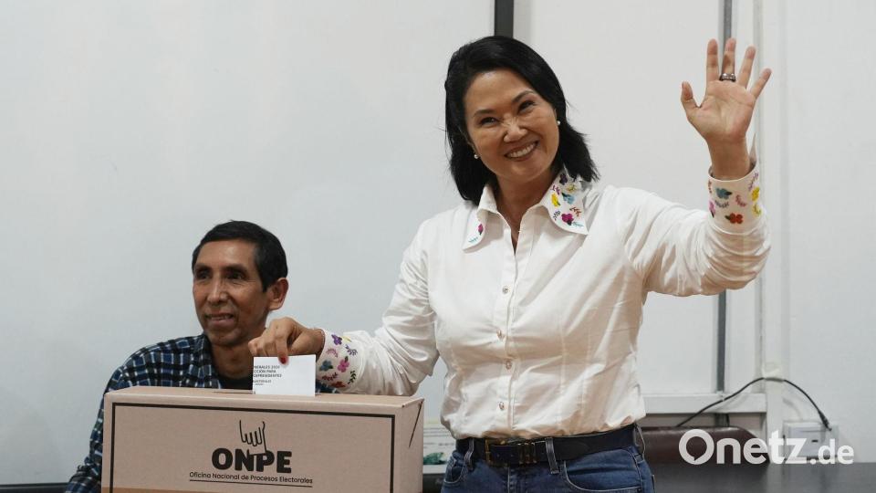Keiko Fujimori bewarb sich bereits zum vierten Mal um das Präsidentenamt. Bild: Guadalupe Pardo/AP/dpa