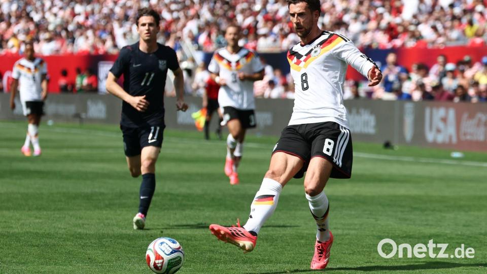 Leon Goretzka im WM-Test gegen die USA. Bild: Christian Charisius/dpa