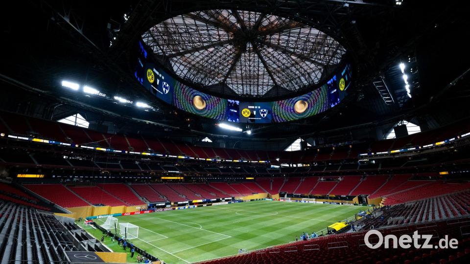 Das Mercedes-Benz Stadium in Atlanta ist voll klimatisiert. (Archivbild) Bild: Sven Hoppe/dpa