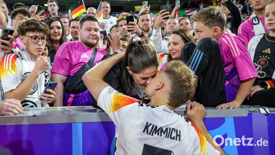 Joshua Kimmichs Frau Lina reiste nach Paris. (Archivbild) Bild: Christian Charisius/dpa