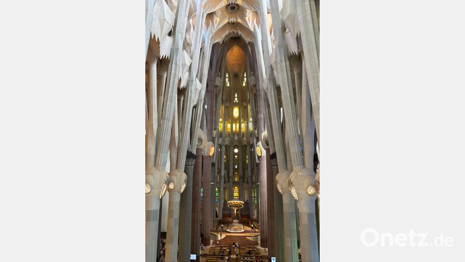 „Die gerade Linie gehört zum Menschen, die krumme Linie gehört zu Gott“, soll Gaudí der Überlieferung nach gesagt haben. Bild: Jan-Uwe Ronneburger/dpa