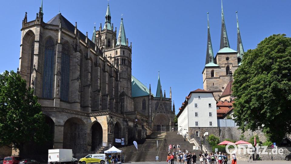 Ein Wahrzeichen von Erfurt ist der Dom. (Archivbild) Bild: Martin Schutt/dpa