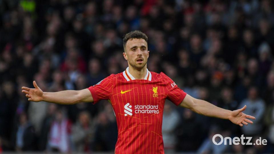 Diogo Jota wird in Gedanken vieler bei der WM dabei sein. (Archivbild) Bild: Rui Vieira/AP/dpa