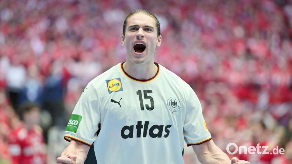 Könnte mit Aalborg den größten Titel seiner Karriere gewinnen: Juri Knorr. (Archivbild) Bild: Sina Schuldt/dpa