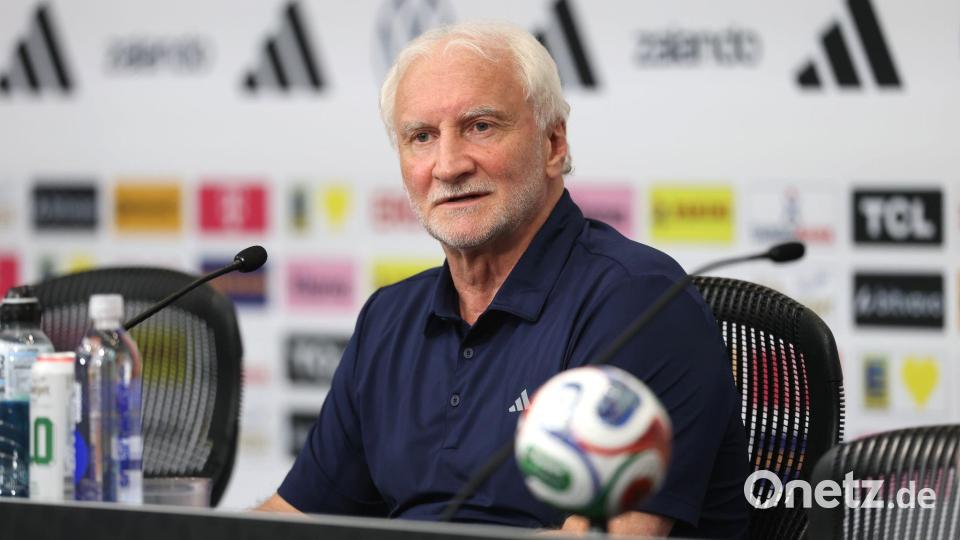 Rudi Völler ist vor dem WM-Start optimistisch. Bild: Jan Woitas/dpa