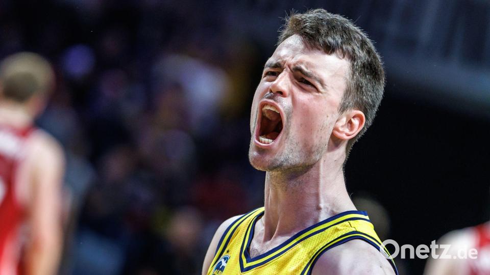 Jonas Mattisseck und Alba Berlin fordern die Bayern heraus. Bild: Andreas Gora/dpa