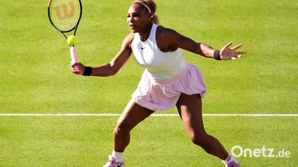 Wird Tennis-Superstar Serena Williams noch einmal in London antreten? Wegen einer Verletzung ihrer Doppelpartnerin ist das ungewiss. Bild: Adam Davy/PA Wire/dpa