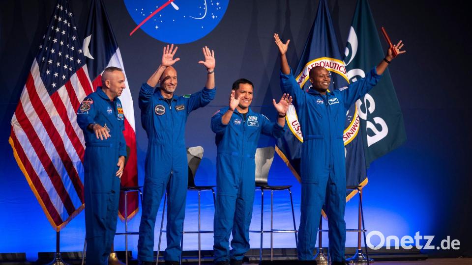 Vier Männer sollen an der „Artemis 3“-Mission teilnehmen. Bild: Annie Mulligan/FR172050 AP/AP/dpa