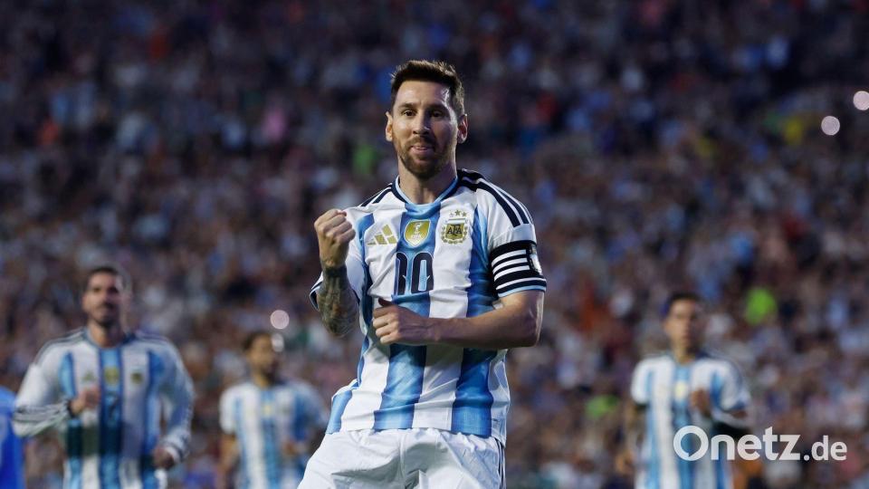 Er ist bereit für die WM: Superstar Lionel Messi. Bild: Butch Dill/FR111446 AP/AP/dpa