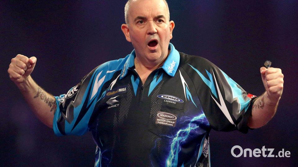 Als er dominierte, war die Darts-Welt noch eine andere: Phil Taylor. (Archivbild) Bild: picture alliance / Steven Paston/PA Wire/dpa