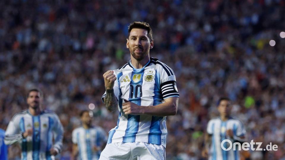 Jubelt Lionel Messi auch bei dieser WM? Bild: Butch Dill/FR111446 AP/AP/dpa
