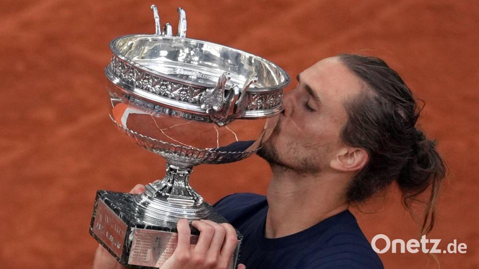 Alexander Zverev kürte sich am Sonntag zum French-Open-Sieger. Bild: Thibault Camus/AP/dpa