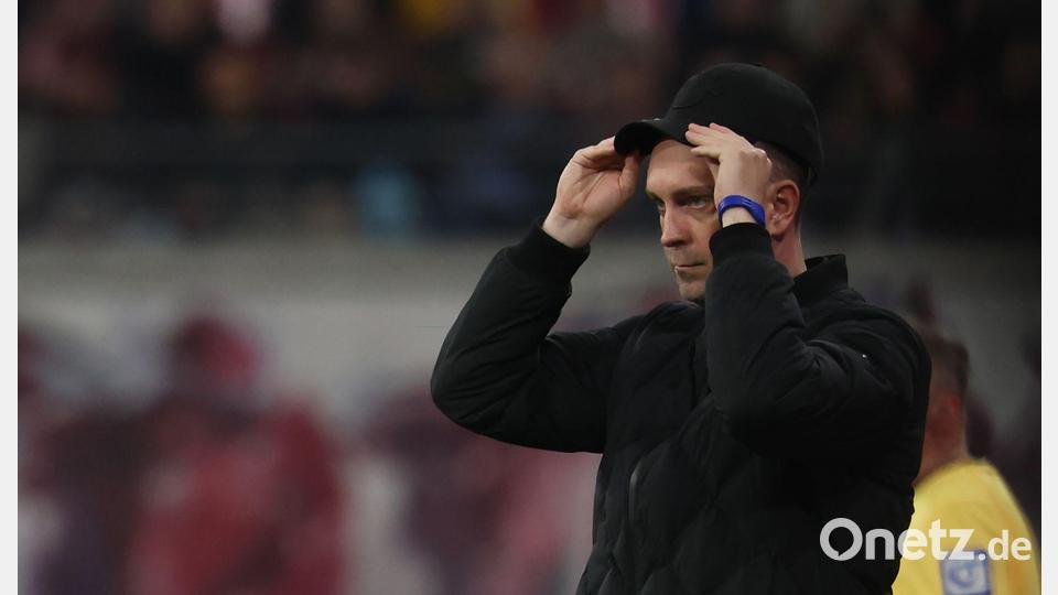 Ole Werner muss bei RB Leipzig wohl seinen Hut nehmen. (Archivbild) Bild: Jan Woitas/dpa