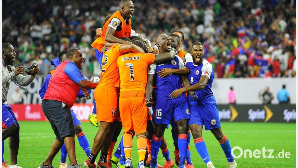Vergangener Jubel: 2019 besiegte Haiti Kanada im Viertelfinale des Gold Cups. (Archivbild) Bild: Kevin Langley/CSM via ZUMA Wire/dpa