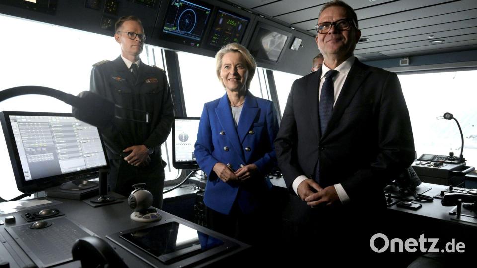 Will Russland mit neuen Sanktionen die Kriegsführung gegen die Ukraine erschweren: EU-Kommissionspräsidentin Ursula von der Leyen. (Archivbild) Bild: Antti Aimo-Koivisto/Lehtikuva/dpa