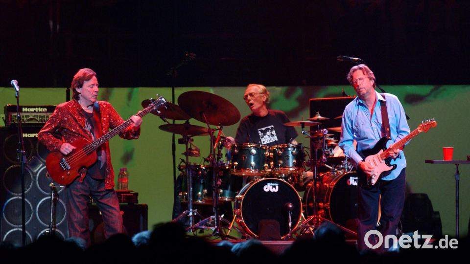 2005 traten Cream zum letzten Mal gemeinsam auf. Eric Clapton lebt als einziger noch. Bild: Yui Mok/PA Wire/dpa